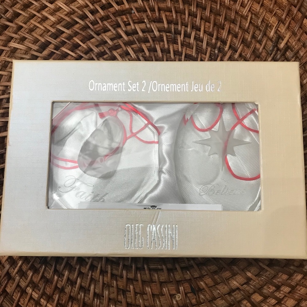 Oleg Cassini Crystal Ornaments